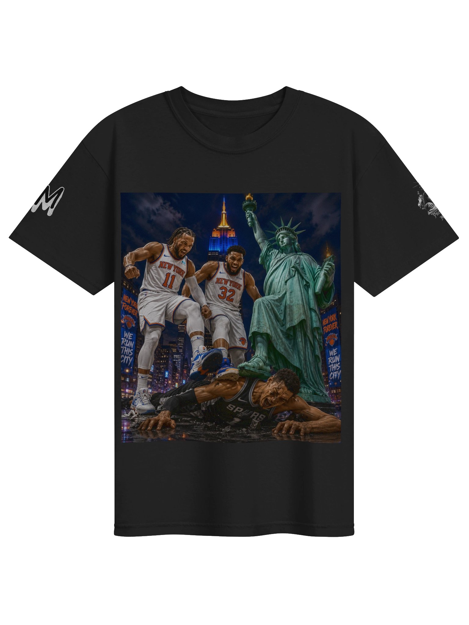 NYK /Statue of Liberty Stomping Wemby Tees product image (1)