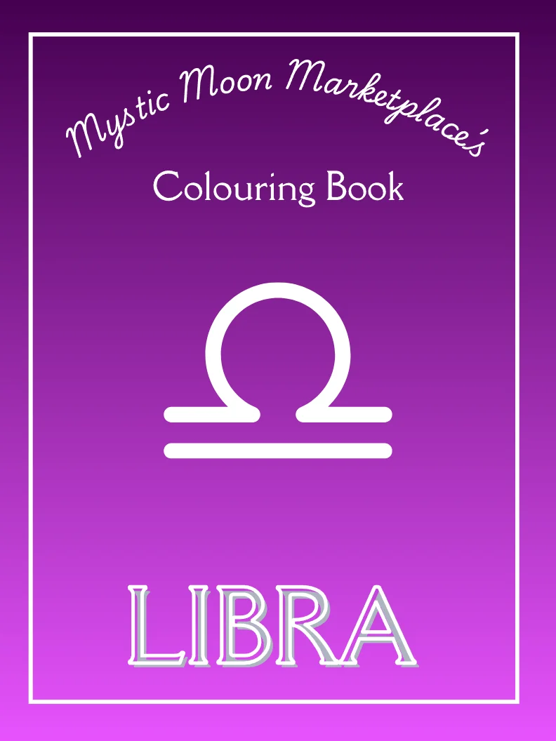 Libra Colouring Book for Adults | 20 Balanced Zodiac & Astrology Colouring Pages for Stress Relief product image (1)