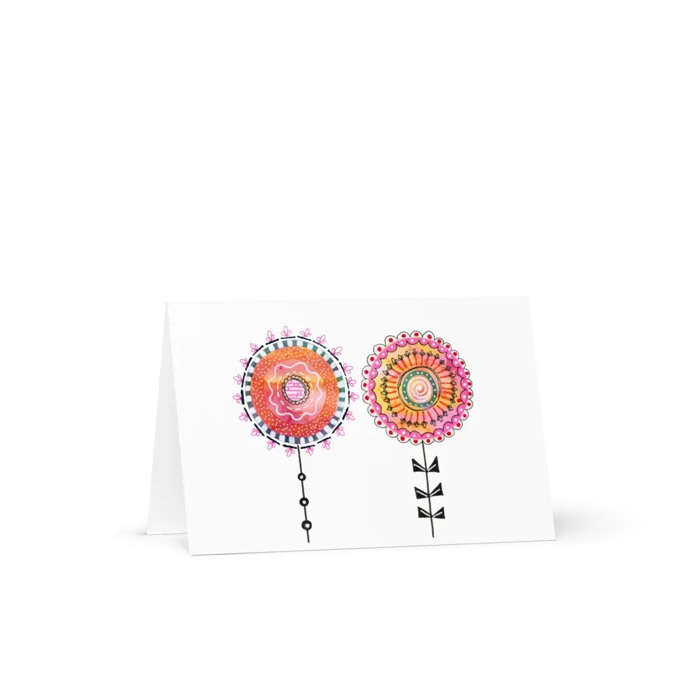 Whimsical Floral Delight Greeting Card product image (1)