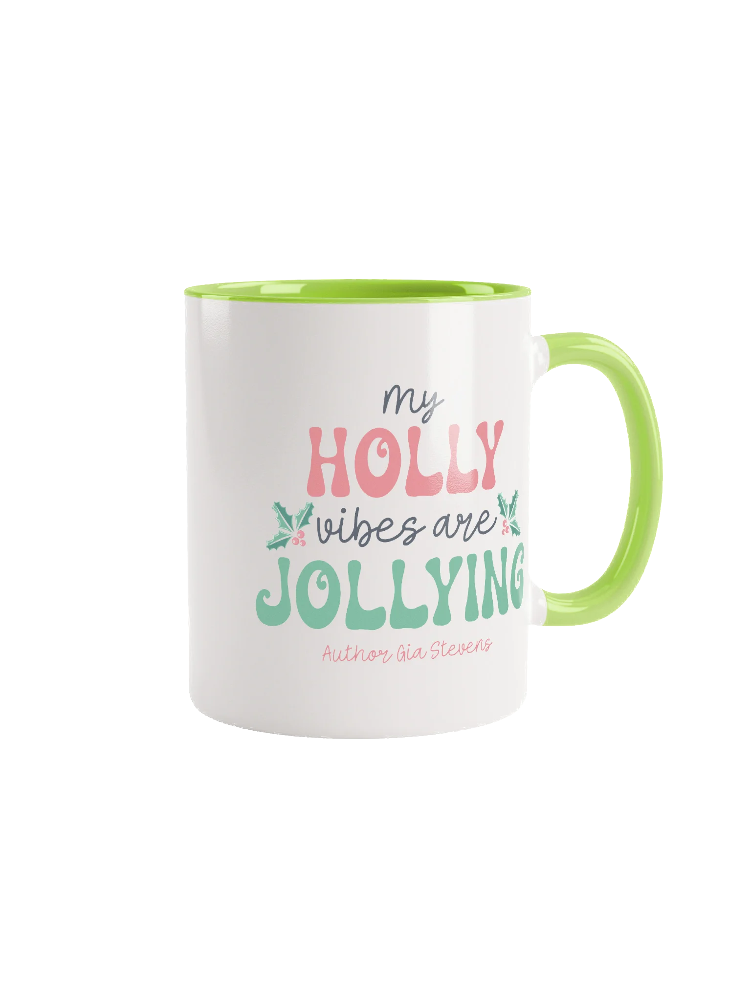 Holly Jolly Vibes Festive Ceramic Mug product image (2)