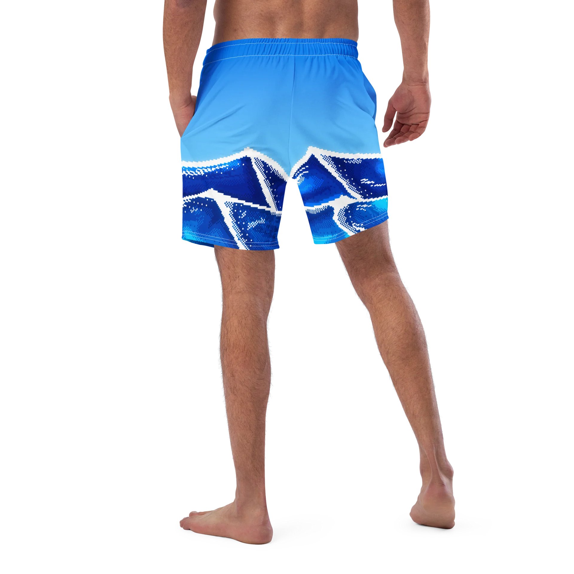 Pixel Ocean Swim Trunks product image (5)