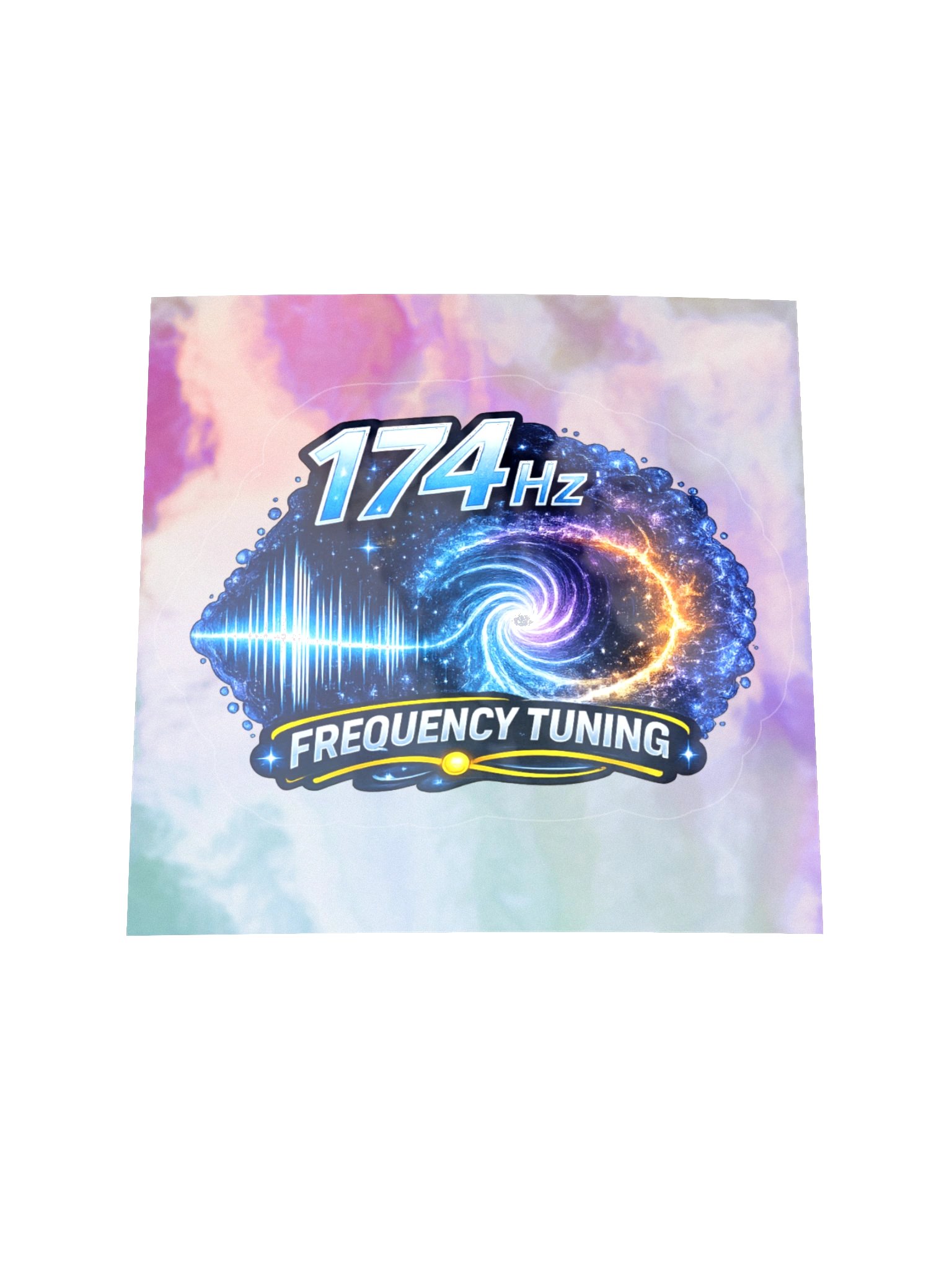 174 Hz Frequency Sticker on Holographic backing product image (3)