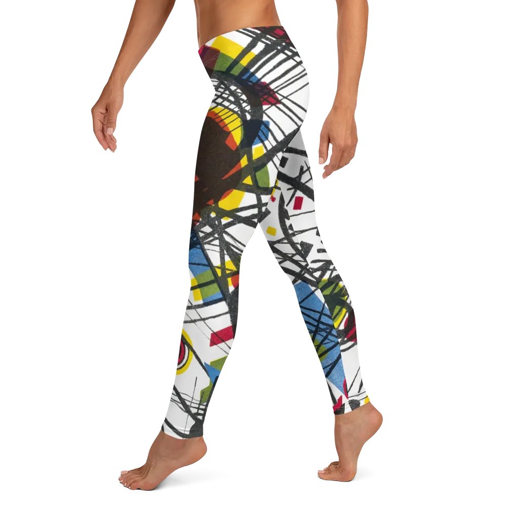 Abstract Lithographic Pattern Design leggings - V3 product image (4)