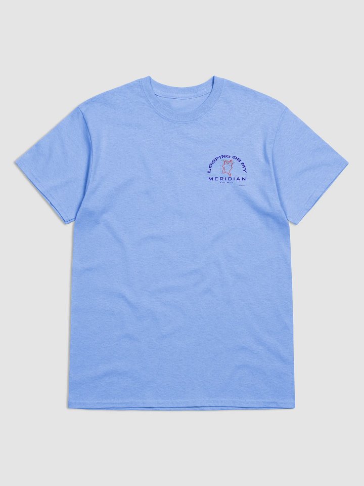 Looping On My Meridian - T-Shirt - Light Shirt w/Blue Logo product image (2)