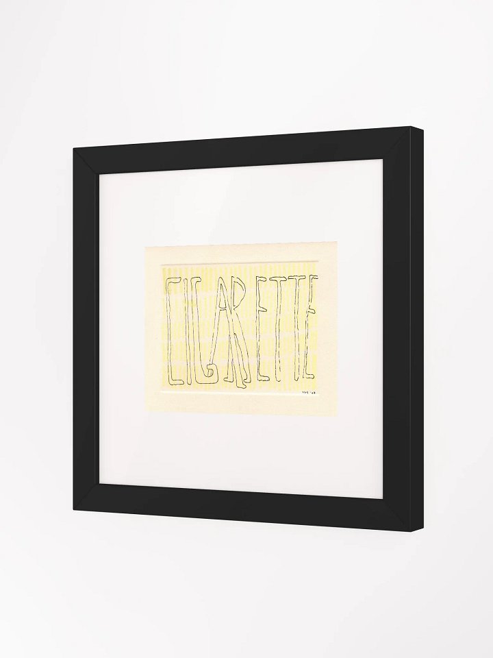Cigarette Panel Card Print Framed product image (1)