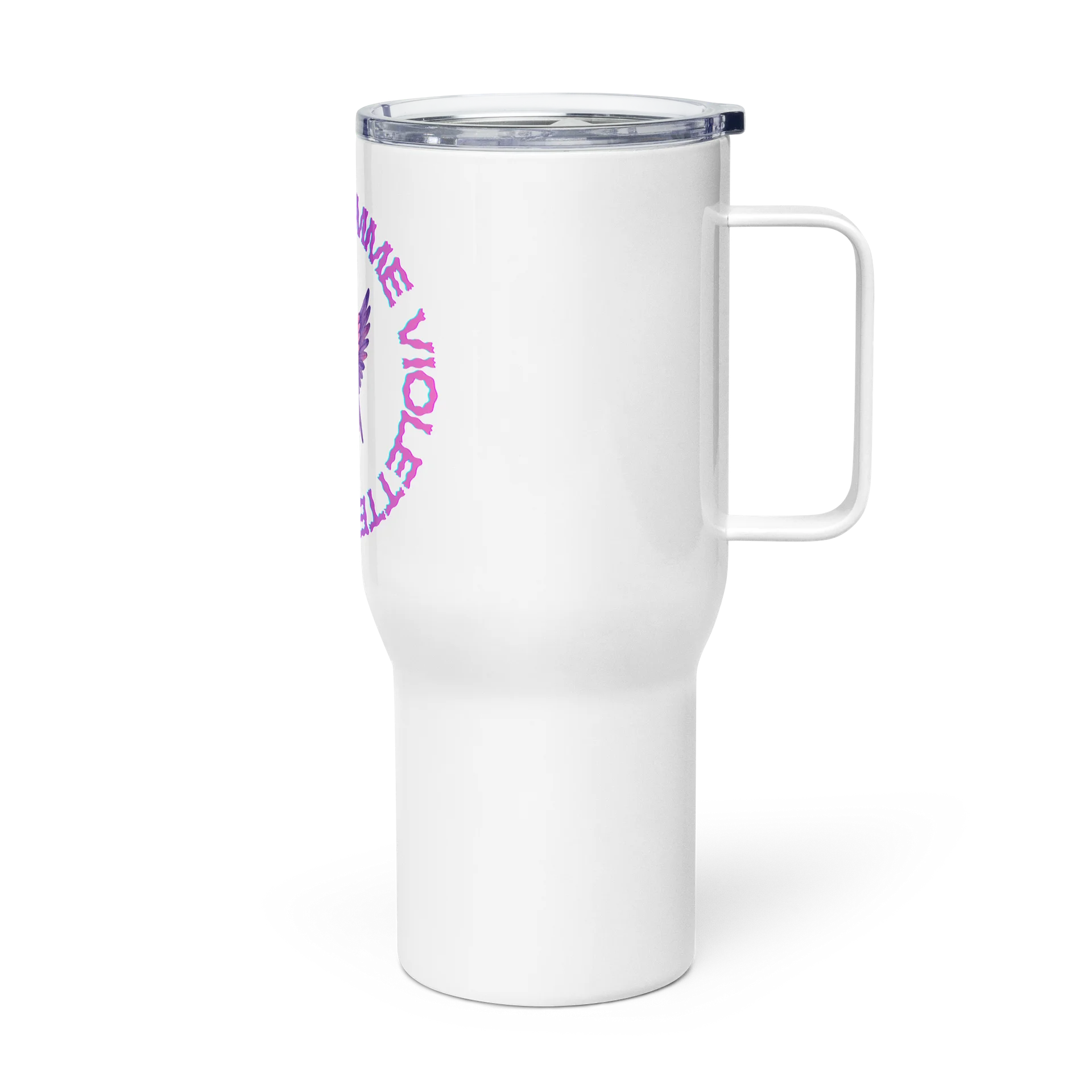 Flaming Violet Angel Wings Travel Mug product image (4)