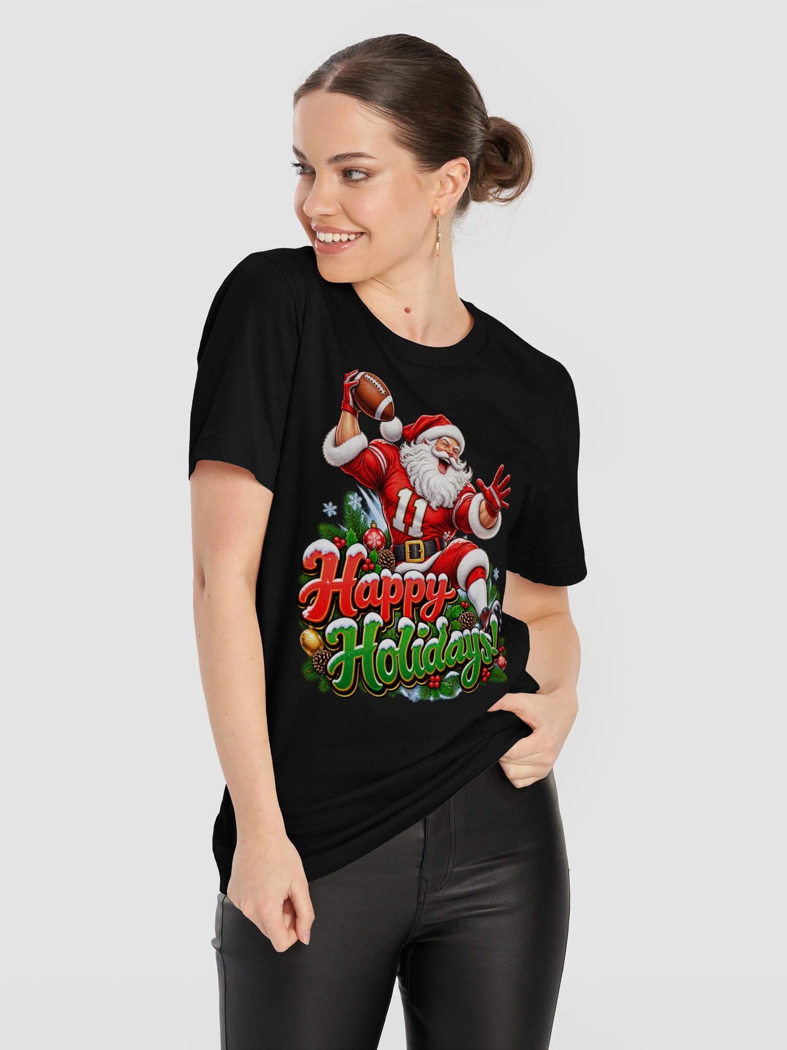 HAPPY HOLIDAYS — SANTA HAS ENTERED THE GAME! AMERICAN FOOTBALL product image (32)