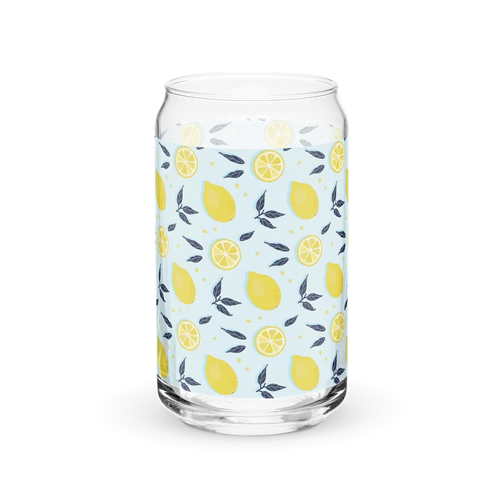 Stylish Can-Shaped Glass with Bright Lemon Print product image (2)