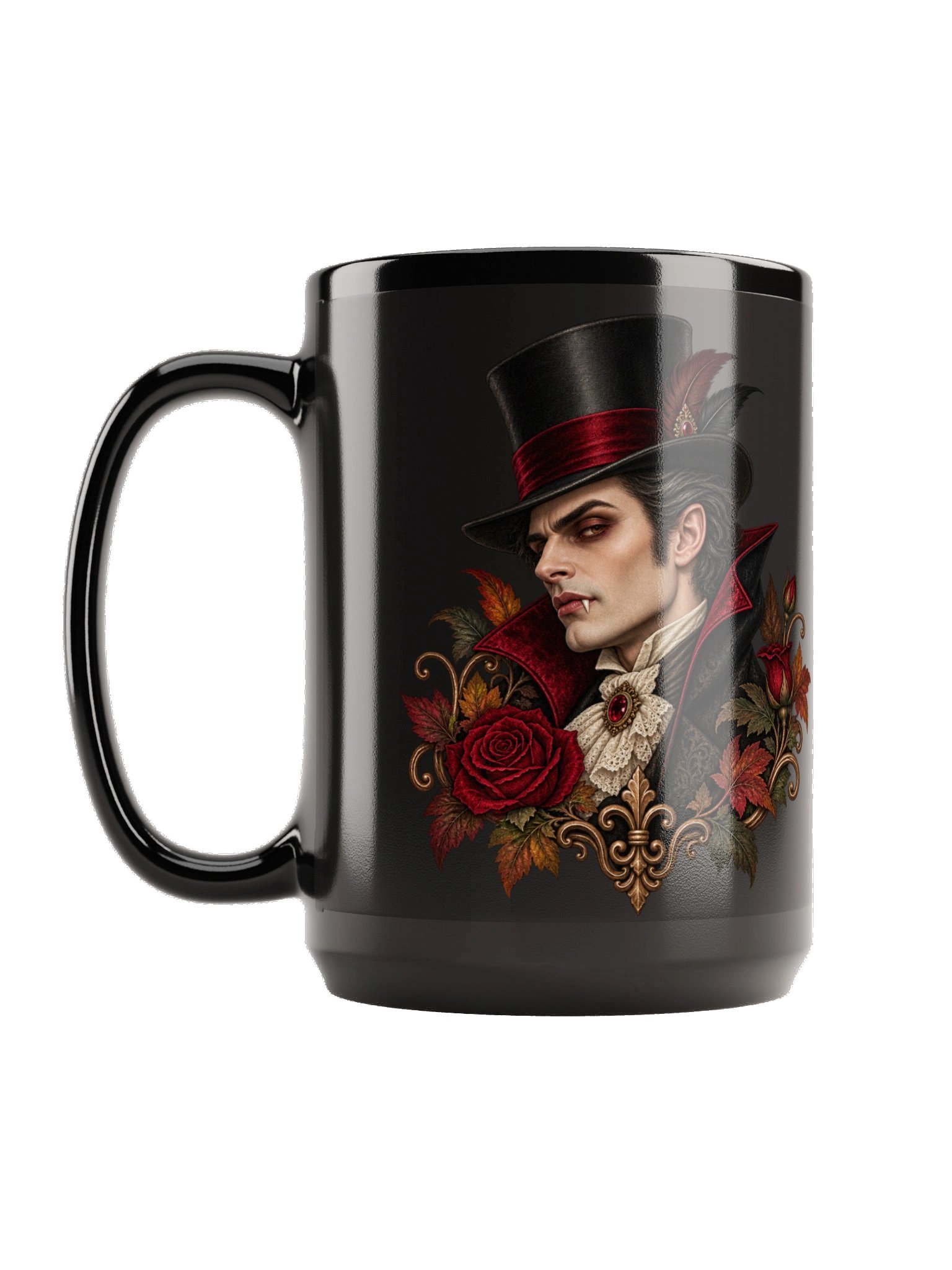 The Night Visitor Black Mug product image (3)