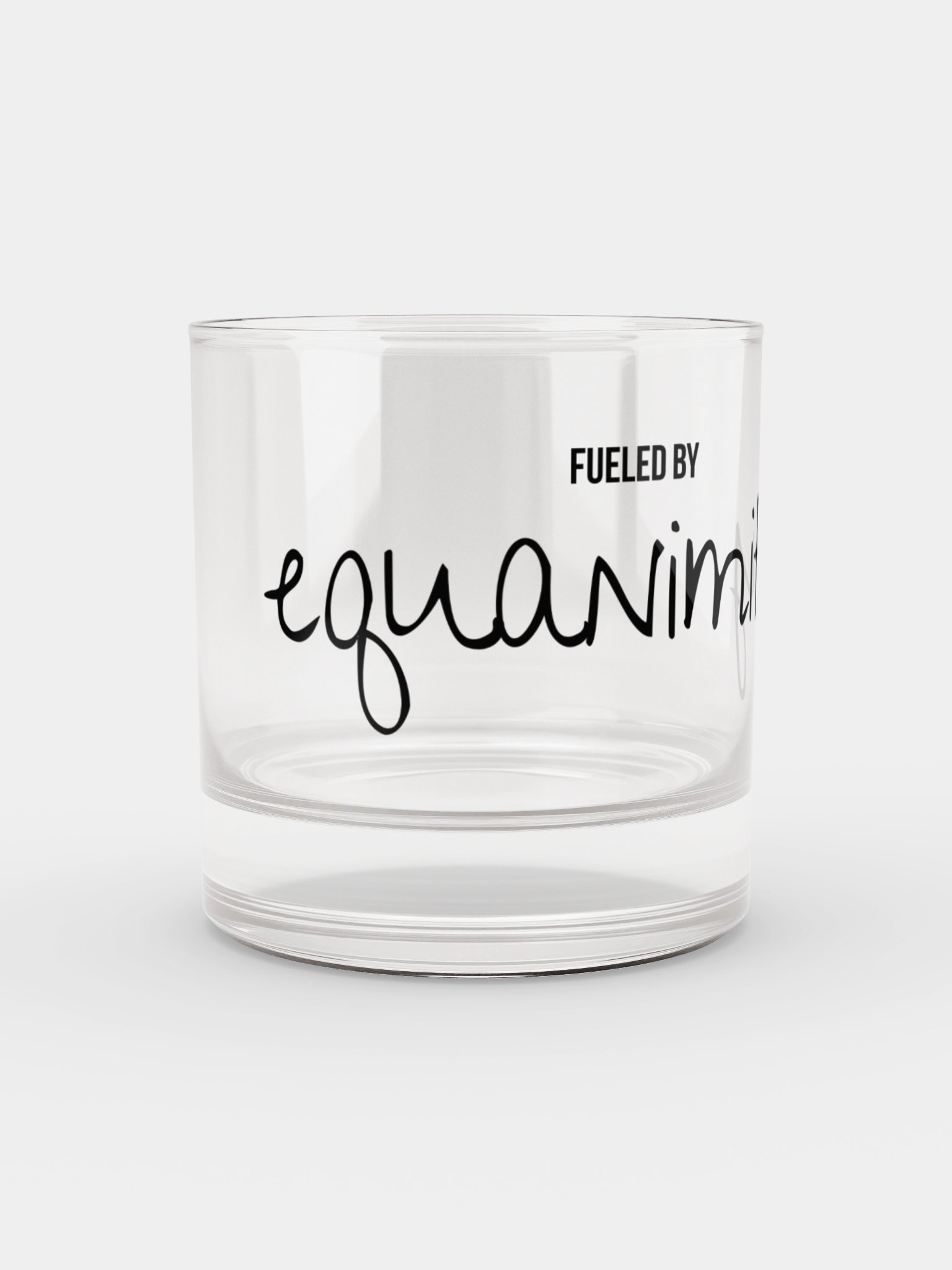 FUELED BY equanimity rocks glass product image (2)