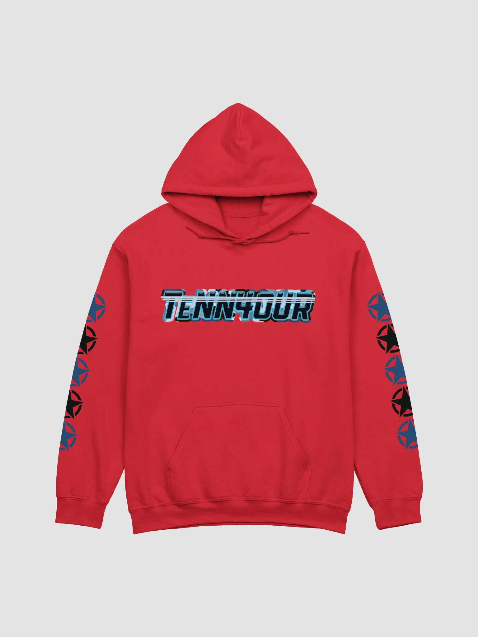 #TeNN4OURARMY Hoodie - Blue & Black product image (3)