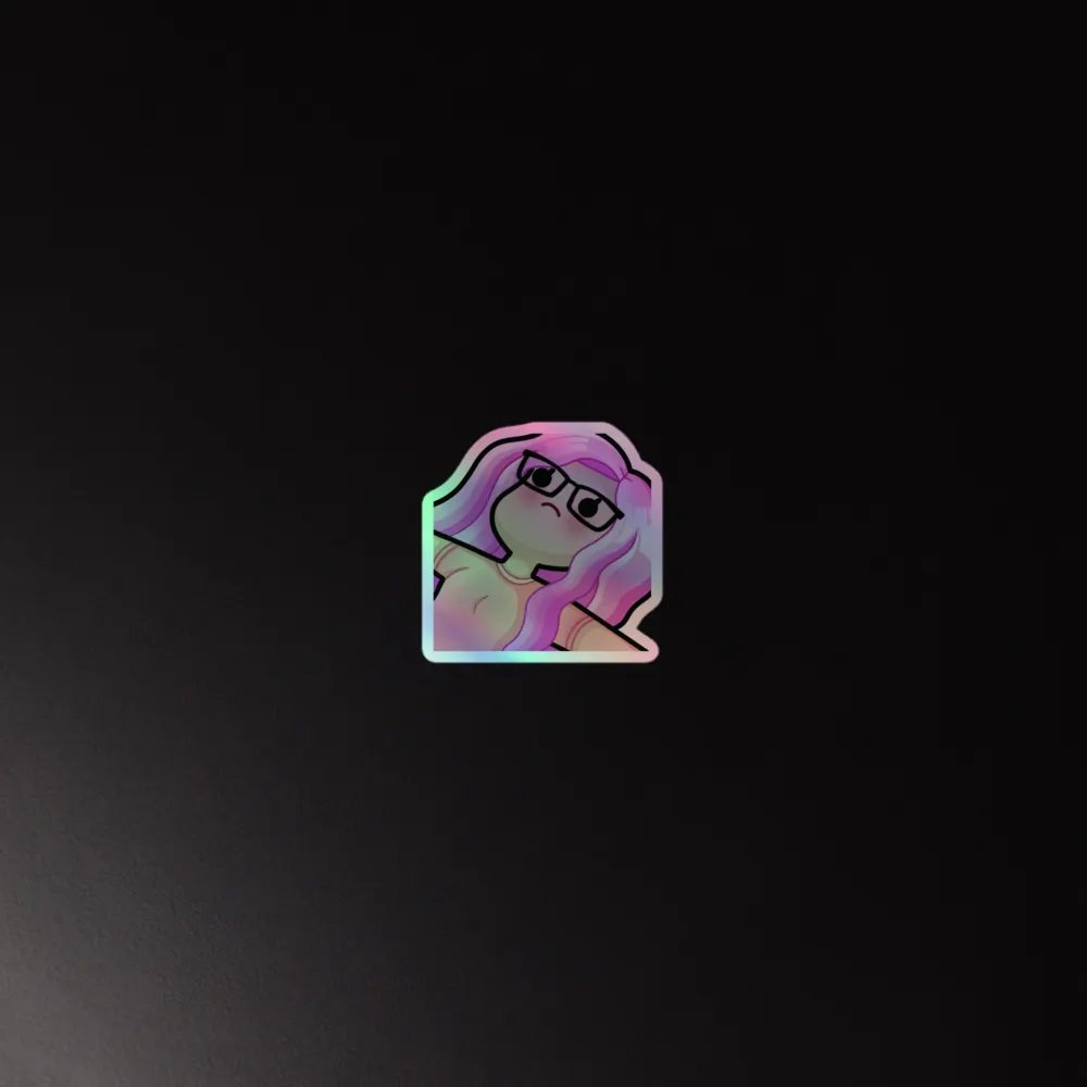 Holographic Over It Sticker product image (2)