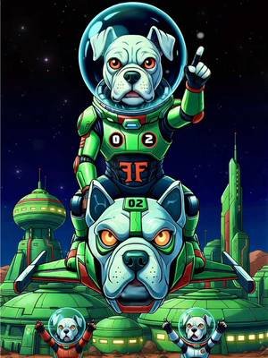 Auggie the Rapping Android Doggie: Music Video 1  #karatekid #mrmiyagi #scifi #dog #cartoon
