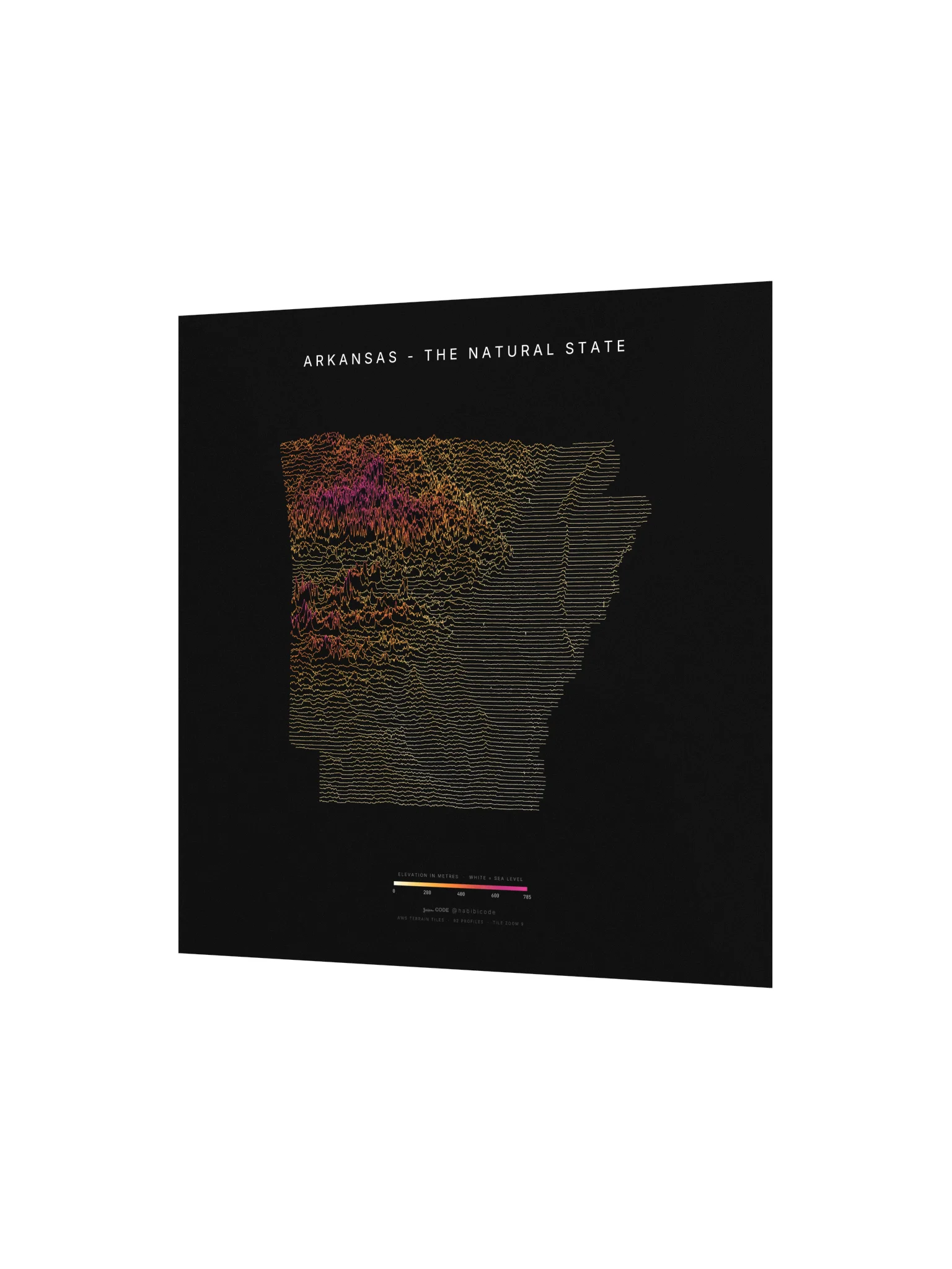 Ridgeline Poster - Arkansas product image (2)