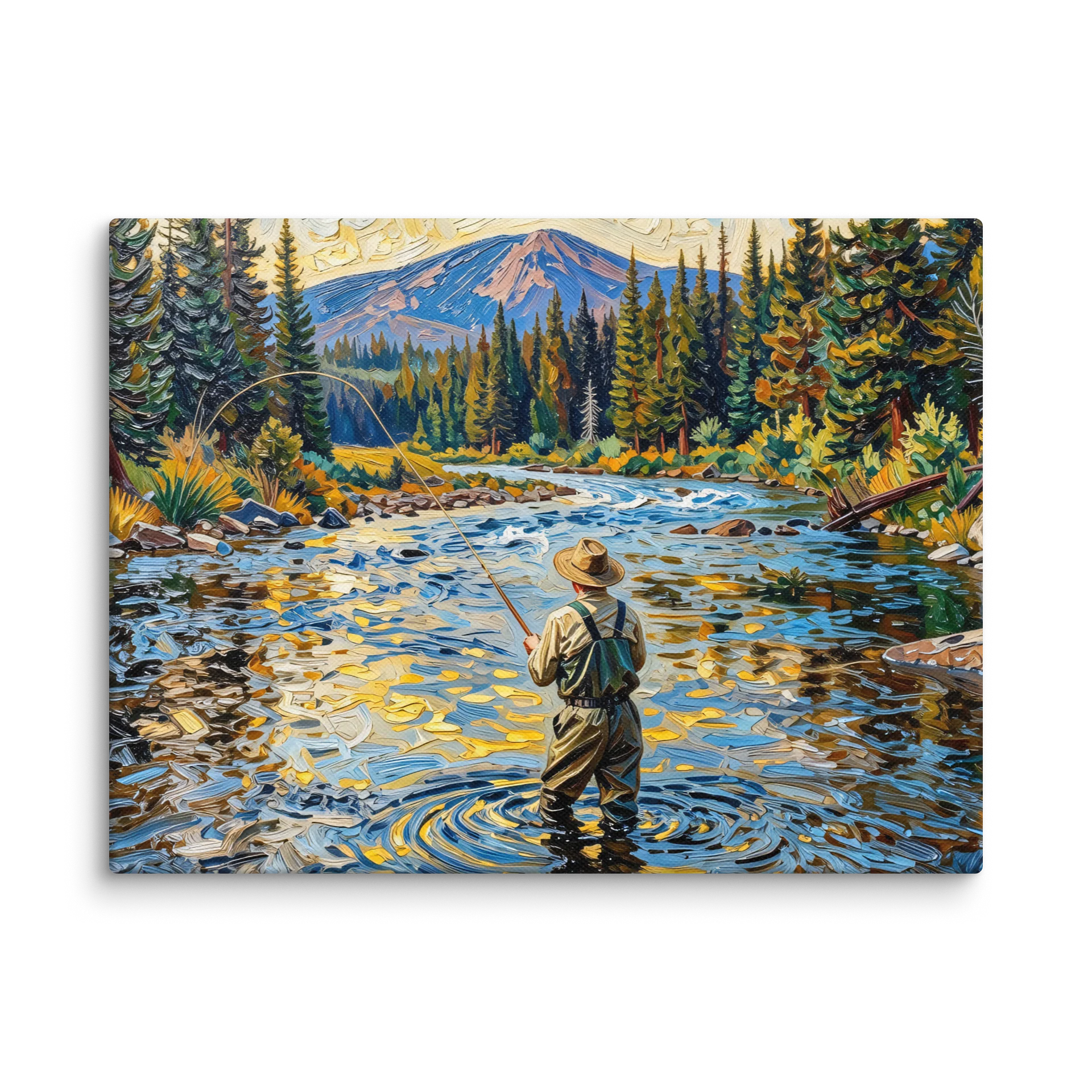 Fly Fishing at Dusk Canvas Print product image (1)