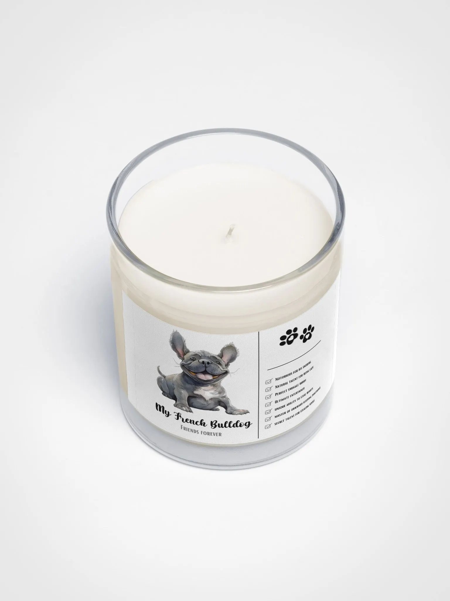 Happy Mother's Day Frenchie: Unscented Soy Candle product image (6)