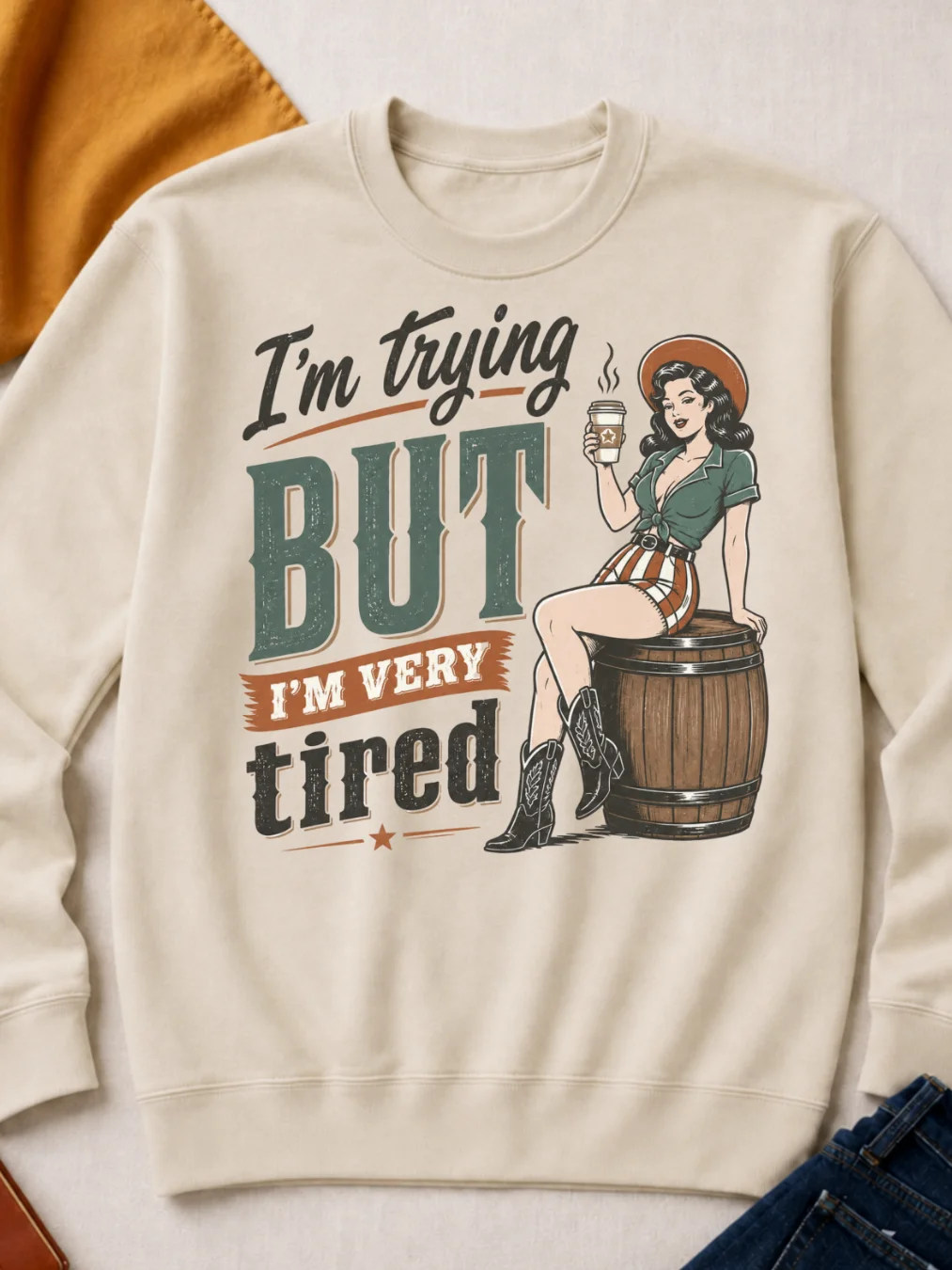Im Trying - Sweatshirt product image (1)