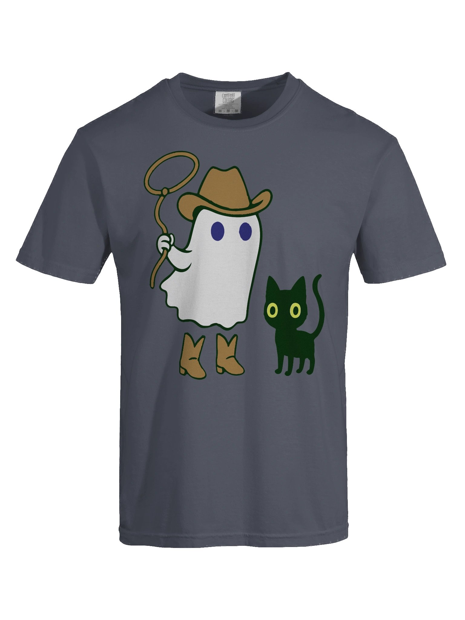 Spooky Cowboy Ghost and Cat T-Shirt product image (47)