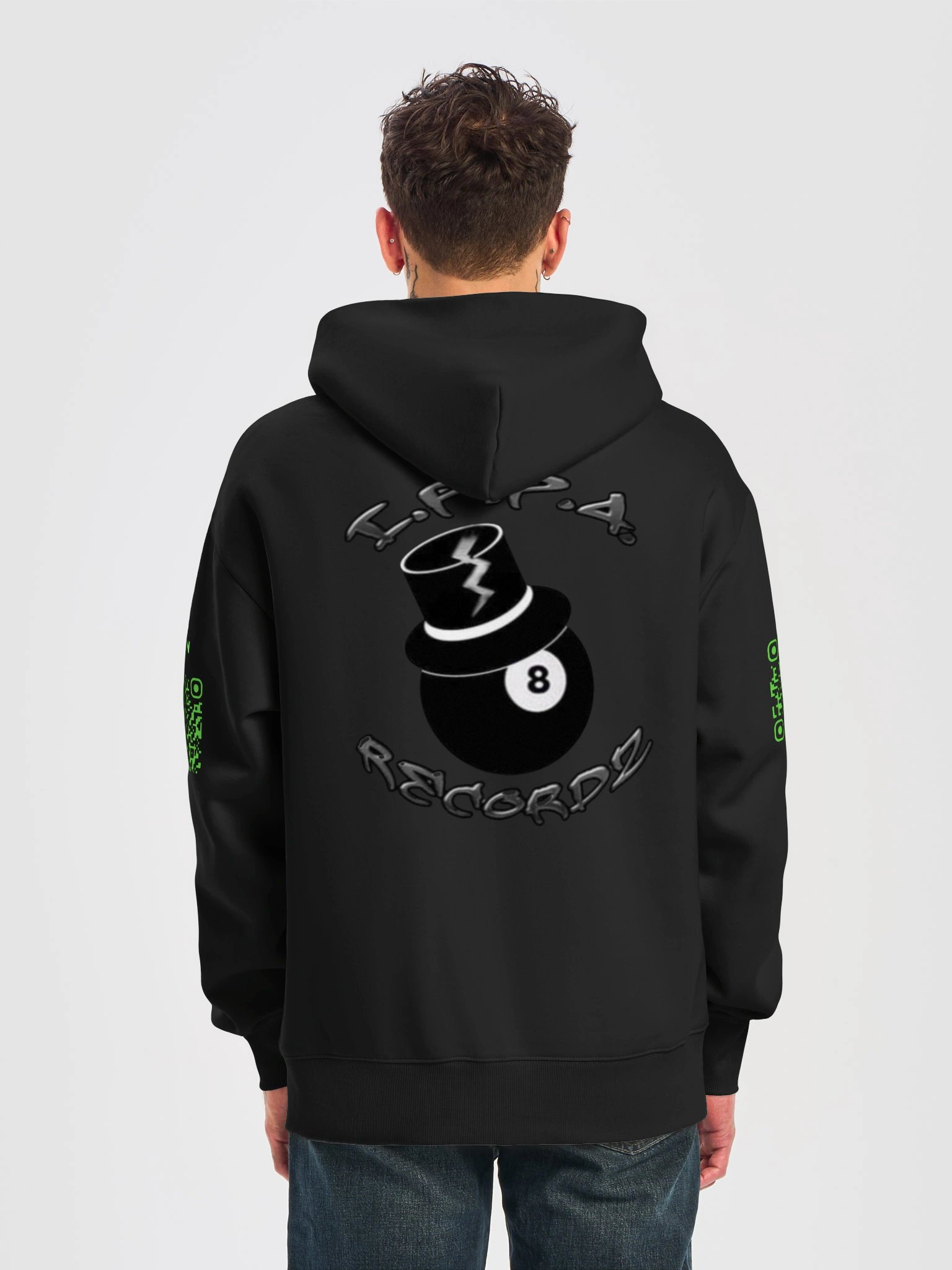 IPPA Recordz | Zip-Up Hoodie | QR Edition product image (6)