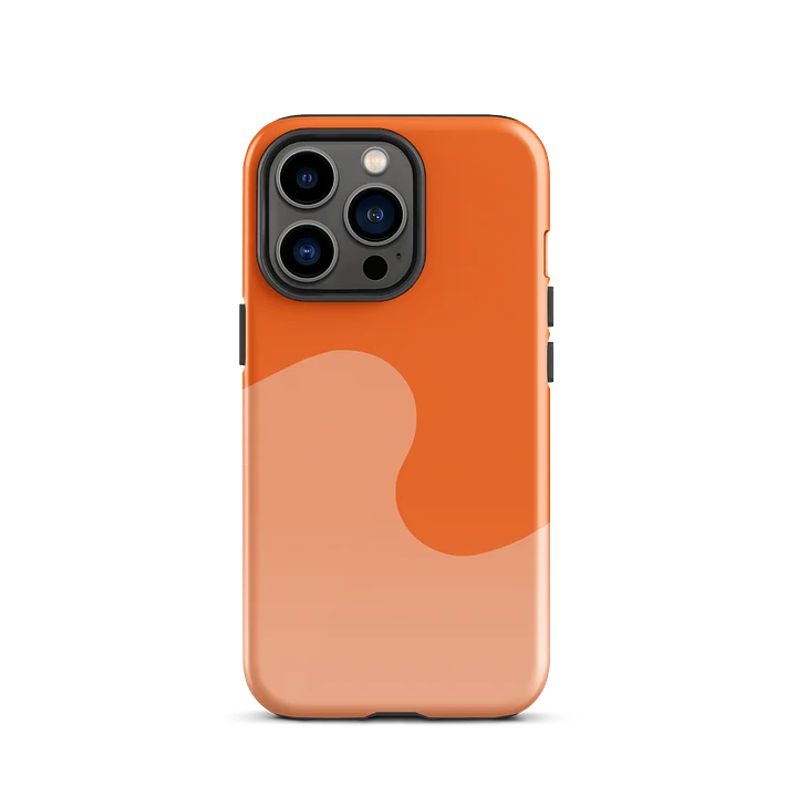 Orange Soda Minimal Wave iPhone Case product image (1)
