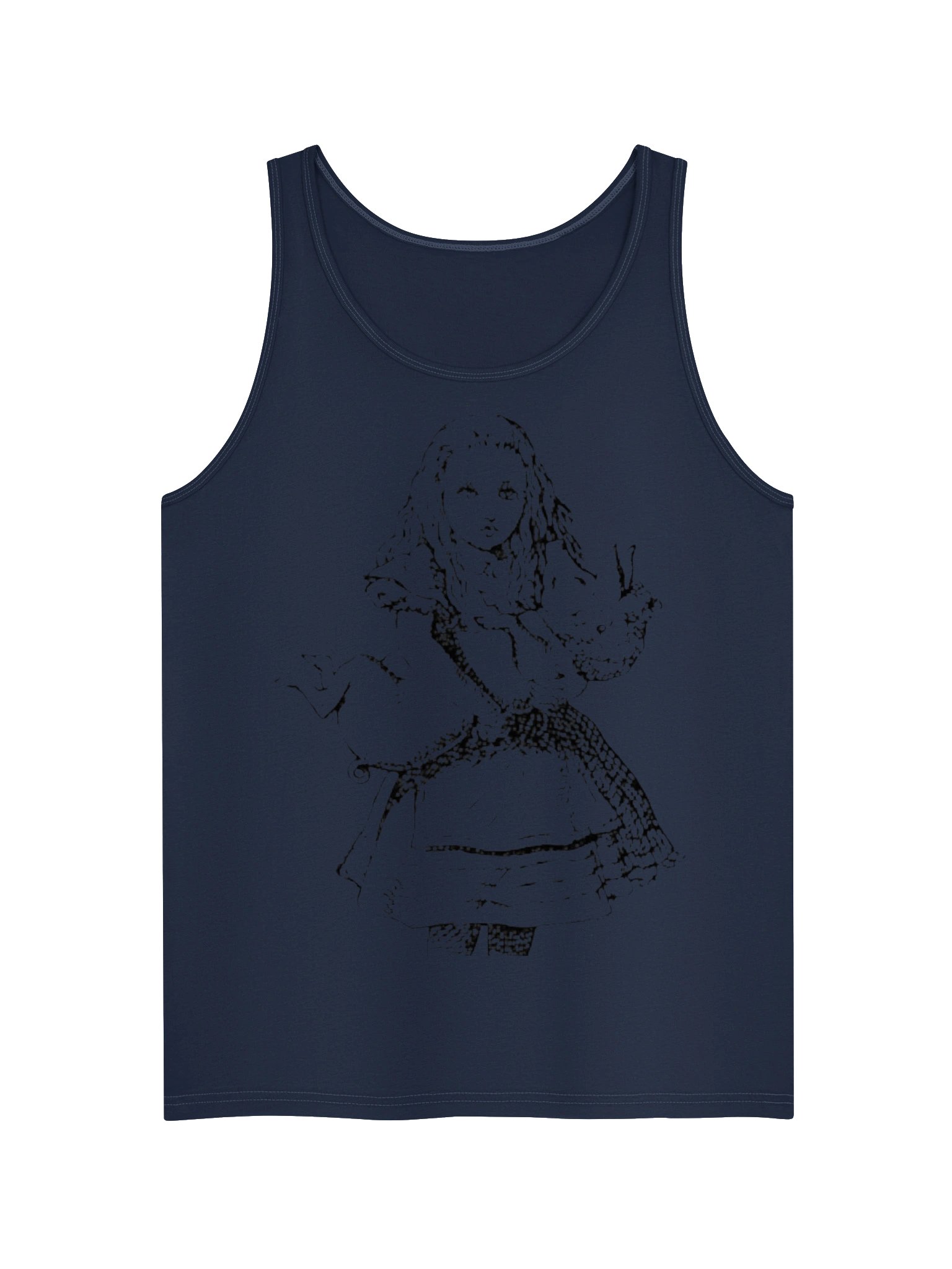 Alice Pig and Pepper Unisex Cotton Jersey Tank, Original John Tenniel Illustration product image (1)