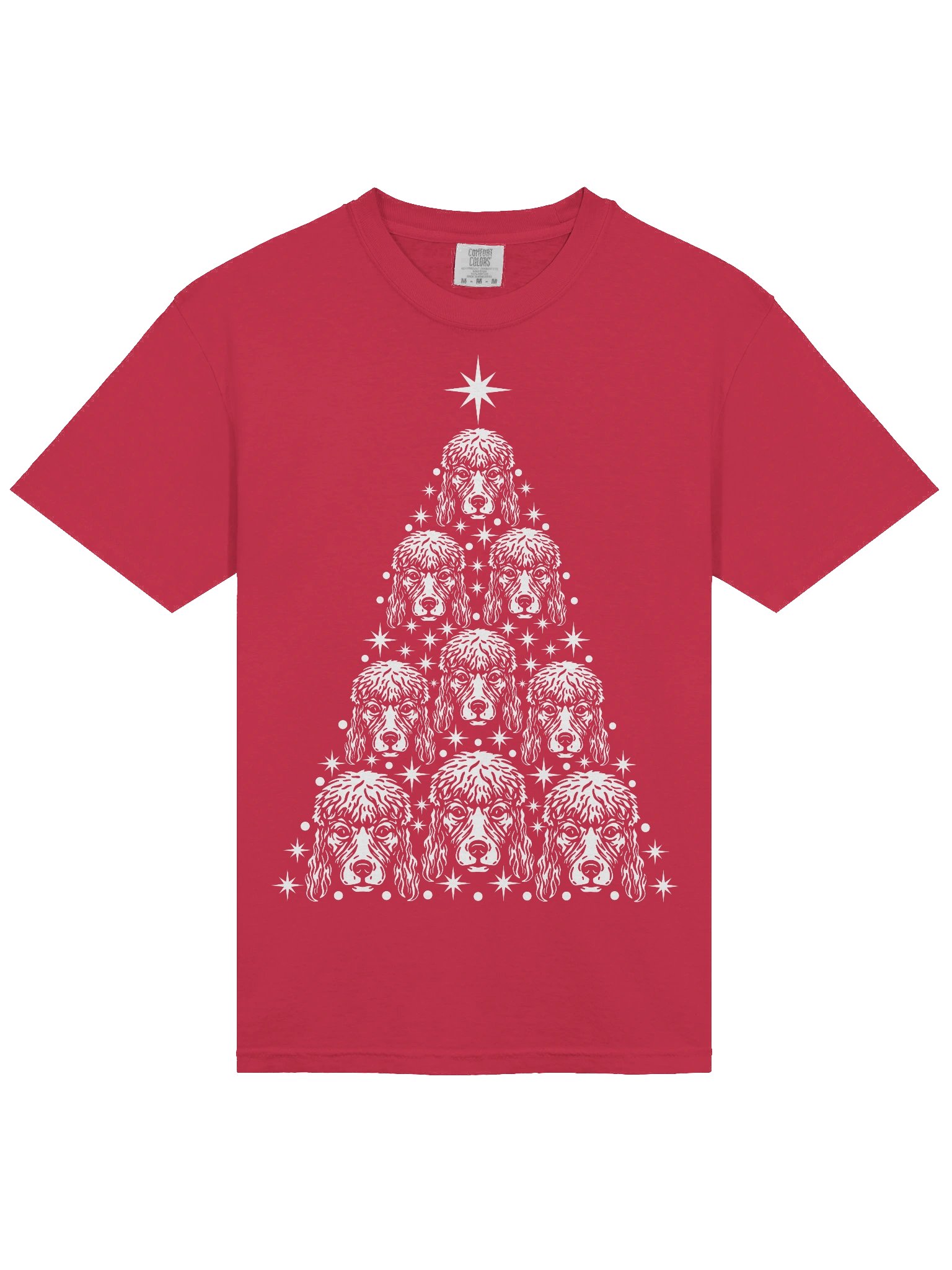 Standard Poodle Christmas Tree T-Shirt product image (5)