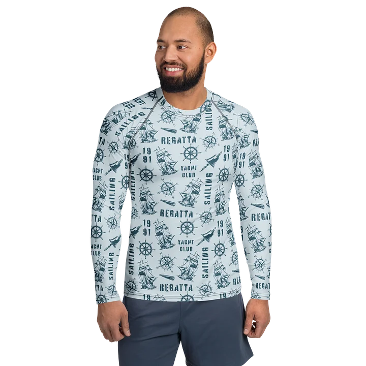 Nautical Sailing Yacht Club Men's Rash Guard product image (1)
