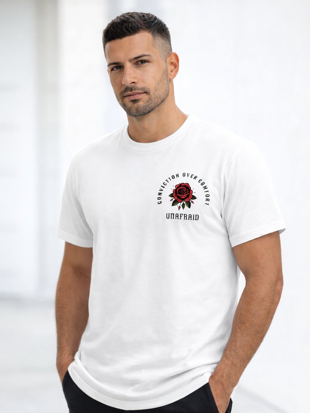 Conviction Over Comfort Premium Heavyweight T-Shirt product image (1)