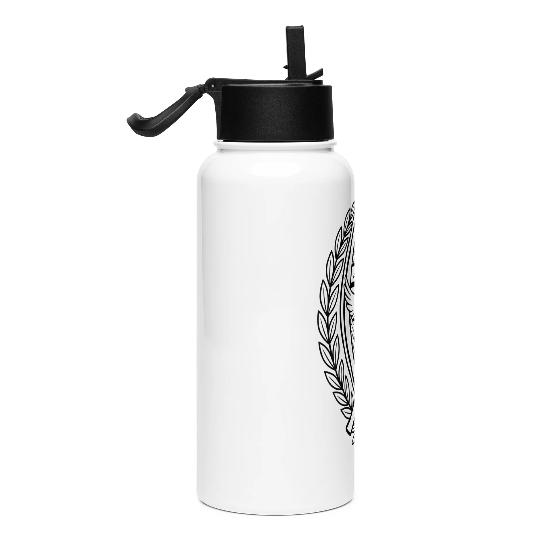 Christian Water Bottle, Faith Cross Dove Ichthus Design, 32oz Insulated Stainless Steel Bottle product image (4)