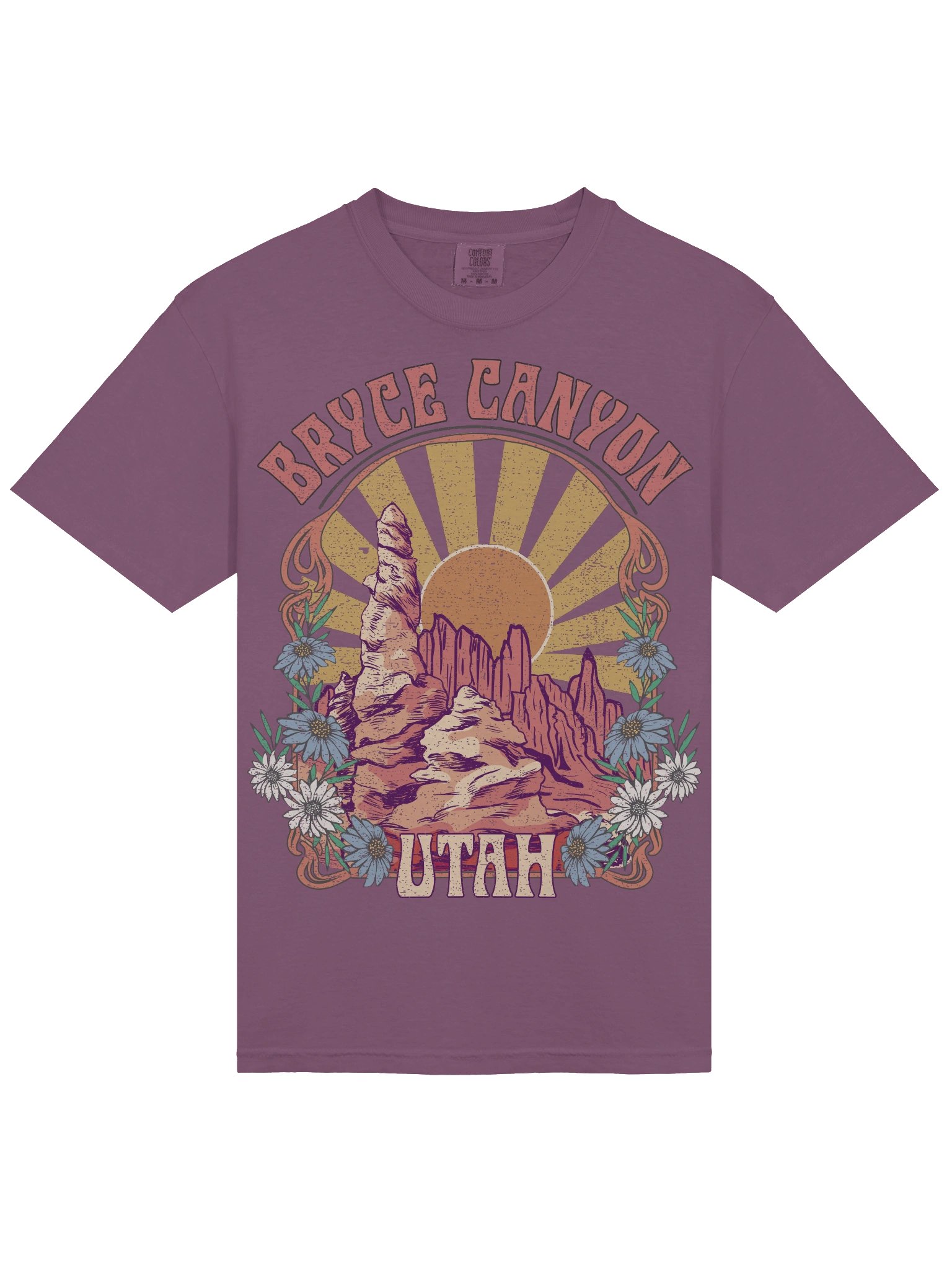 Bryce Canyon Utah Shirt – Vintage Hoodoo Rock Formation Retro Sunset Travel Tee product image (7)