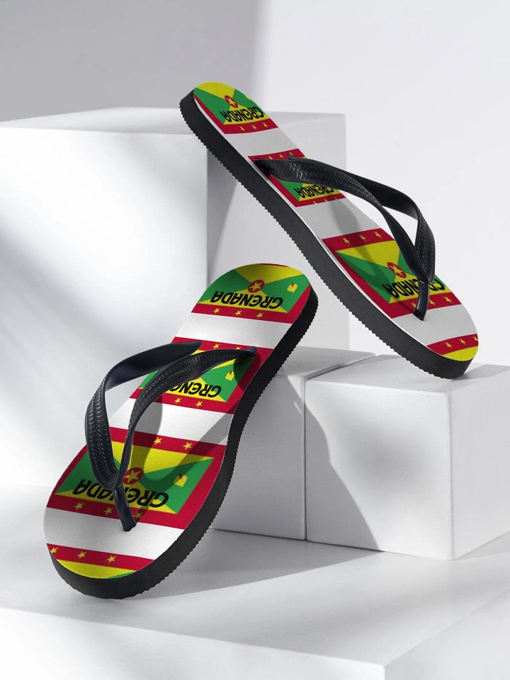 Grenada Flag Pattern Flip-Flops product image (2)