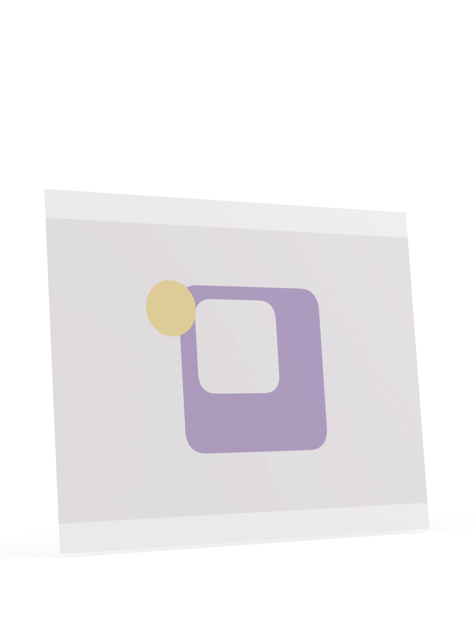 Lilac Mid Century Shape Print | Pastel Bathroom Wall Art product image (11)