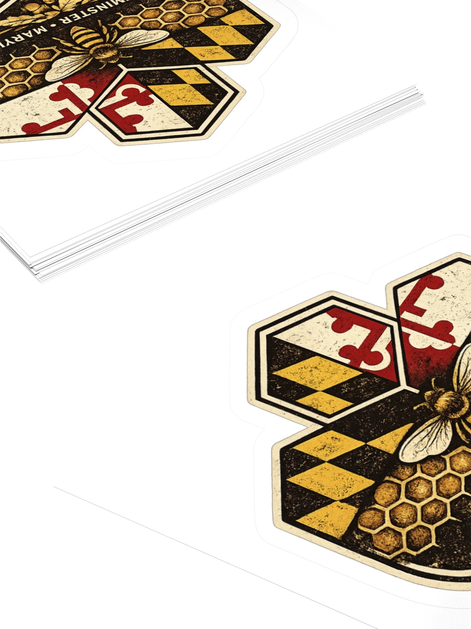 Maryland Bee Badge Sticker product image (4)