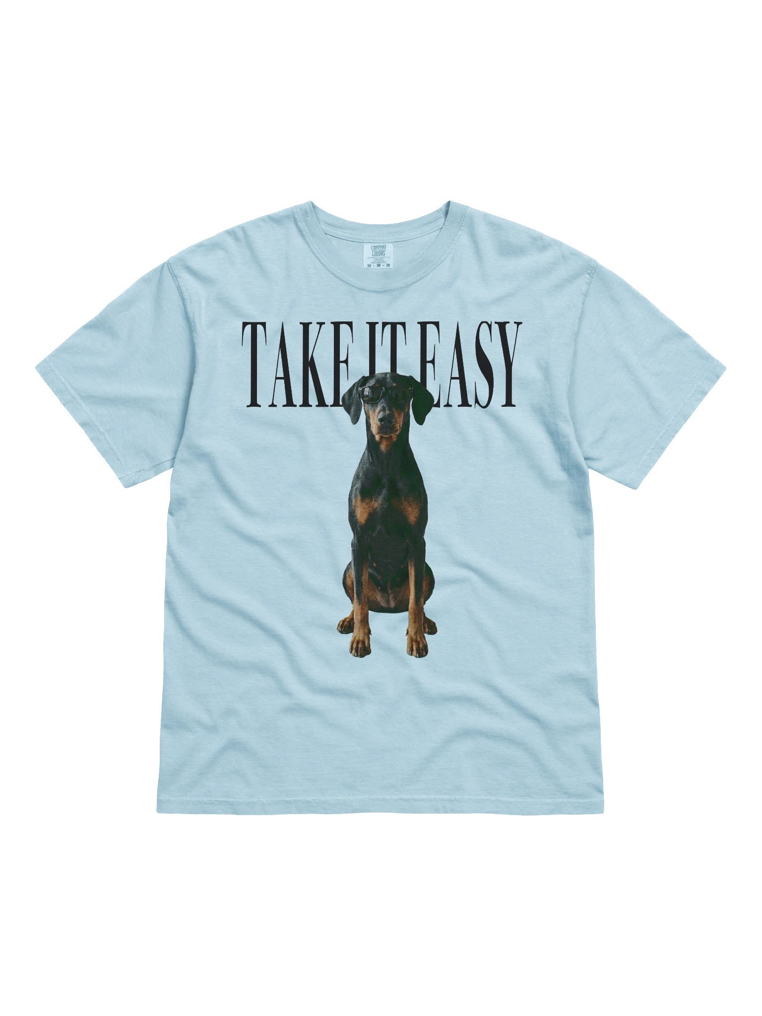 Take It Easy '90s Pop Vintage-Style T-Shirt for Doberman(Black & Tan) Owners product image (4)
