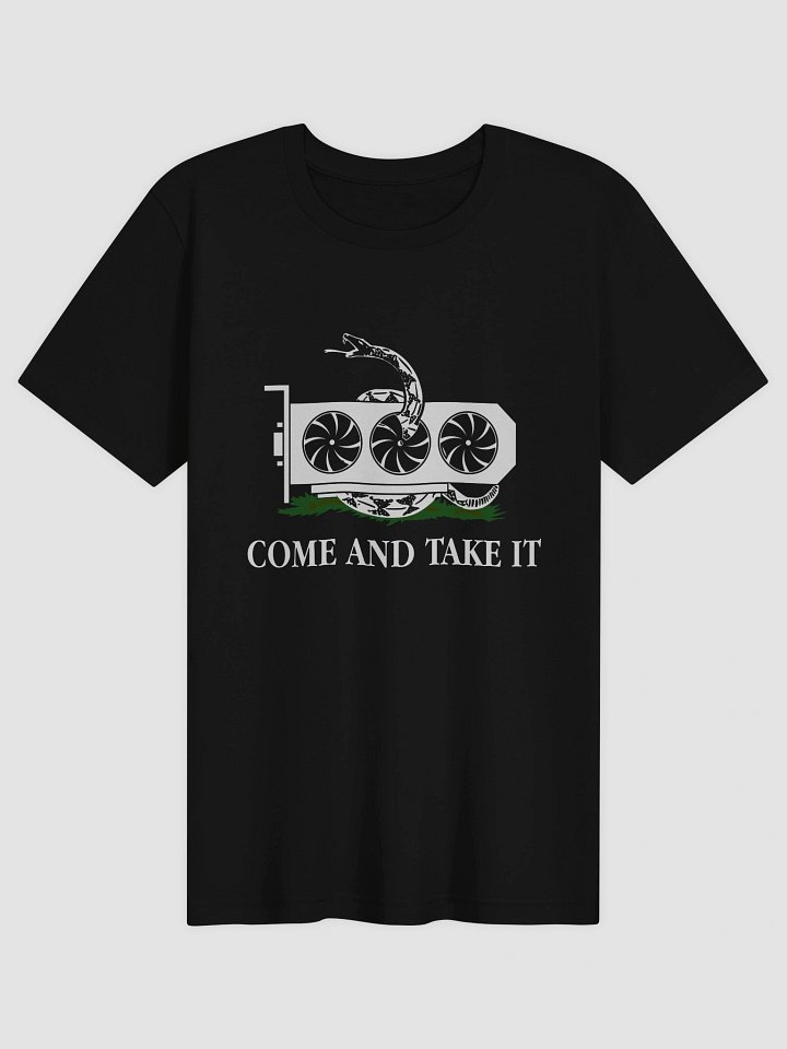 come and take it gpu t-shirt black (100% cotton) product image (1)