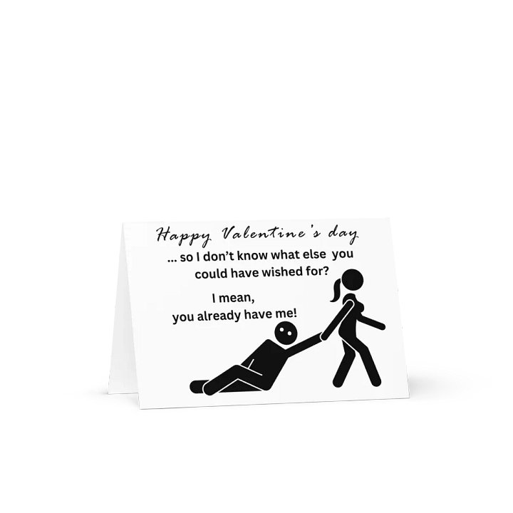 Minimalist Cheeky Valentine's Greeting Card product image (2)