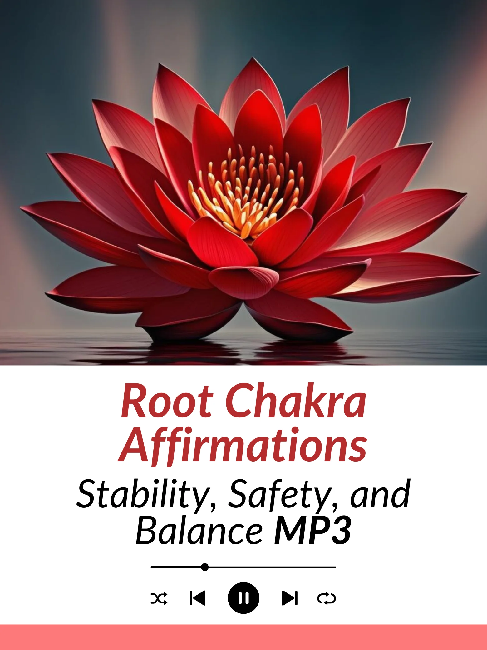 Root Chakra Affirmations for Stability & Balance | 396 Hz Frequency | MP3 Download product image (1)