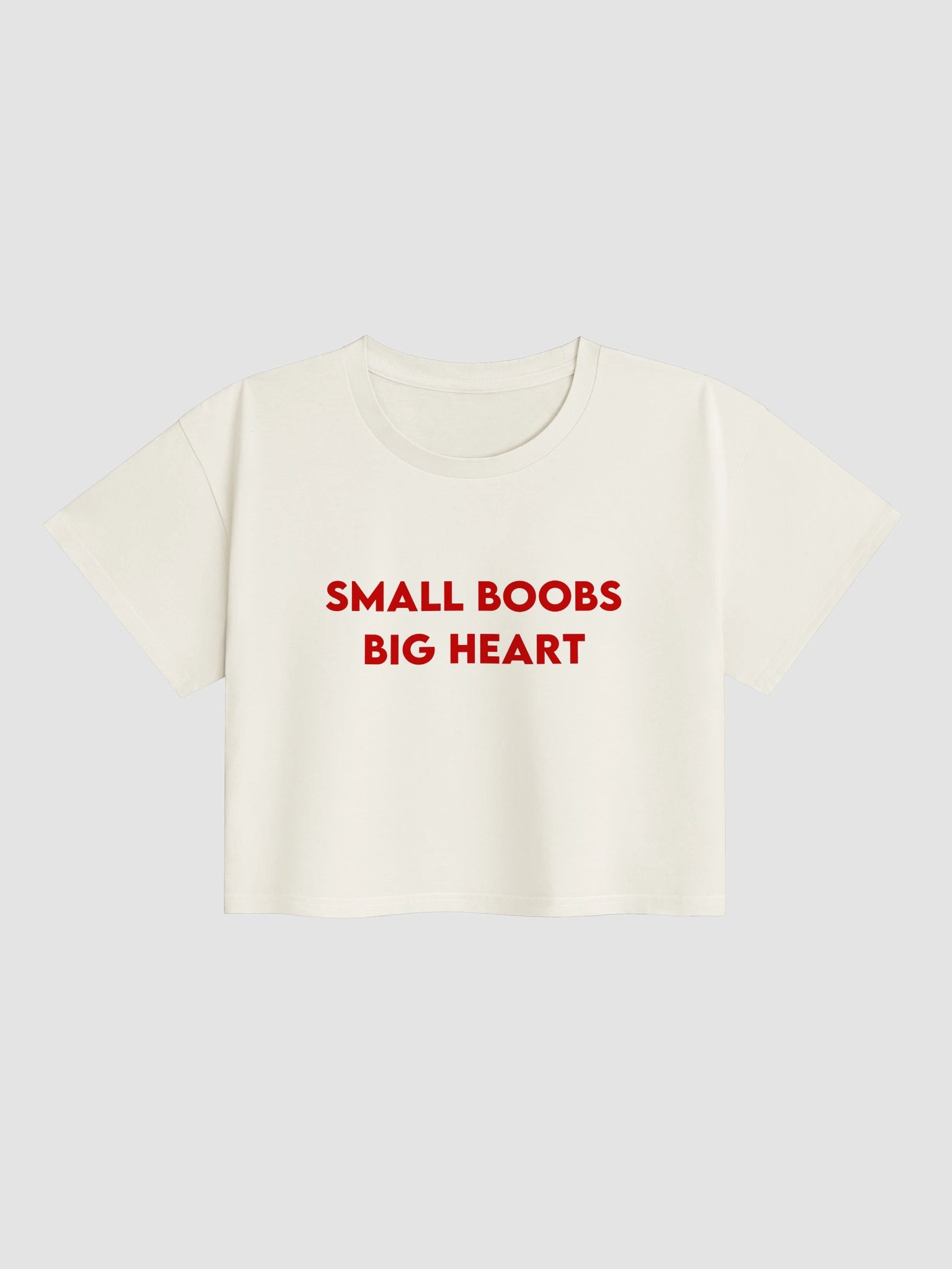 Small Boobs Big Heart Crop Top product image (2)