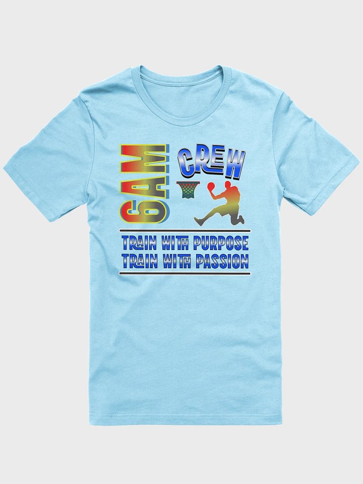 6AM Crew Train With Purpose Train With Passion Basketball Silhouette T-Shirt product image (1)