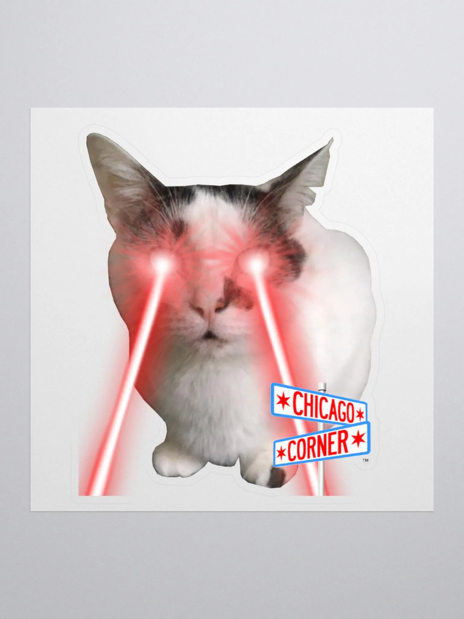 Chicago Corner Laser Eyes Oreo the Stream Cat product image (1)