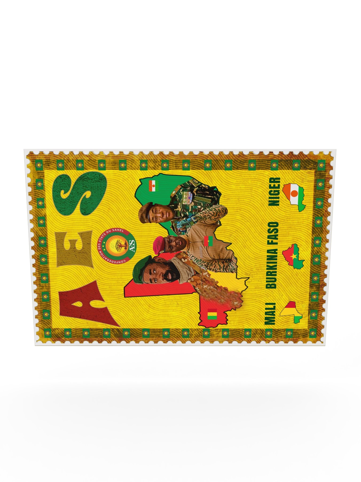 AES Sahel Confederation Poster | Mali, Burkina Faso, Niger product image (11)