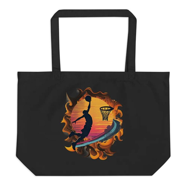 Space Shooter Basketball Airborne Hoops Organic Tote product image (1)
