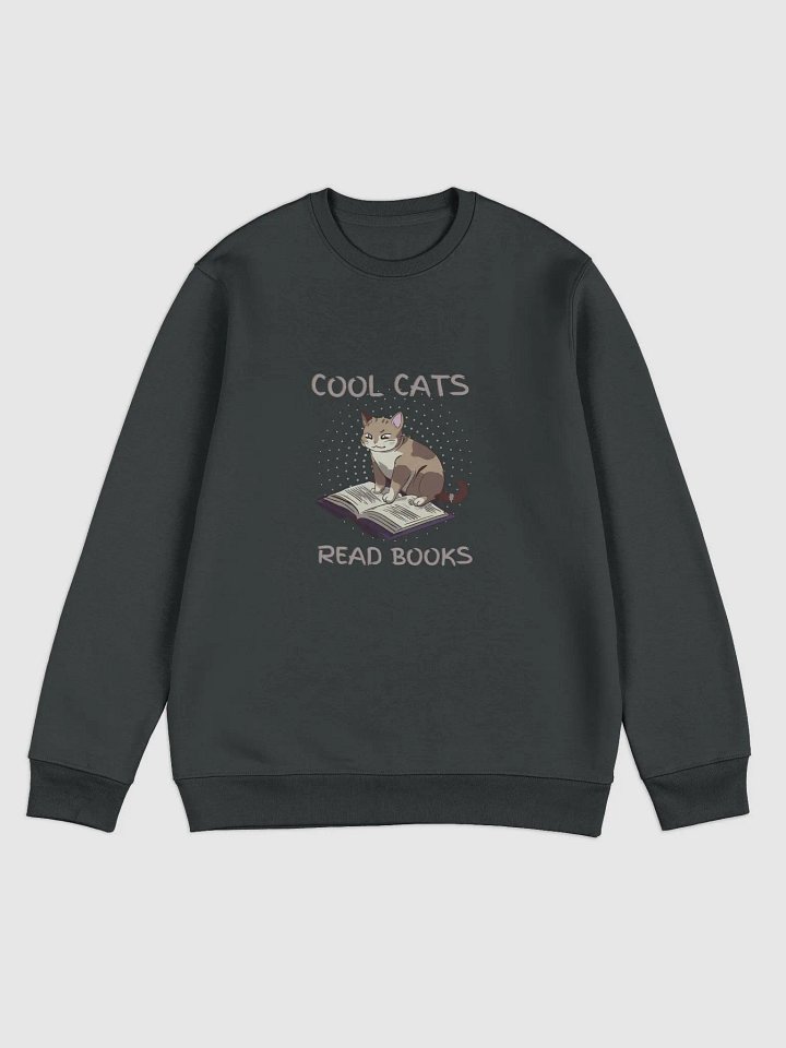 Cool Cats Read Books Unisex Sweatshirt product image (2)