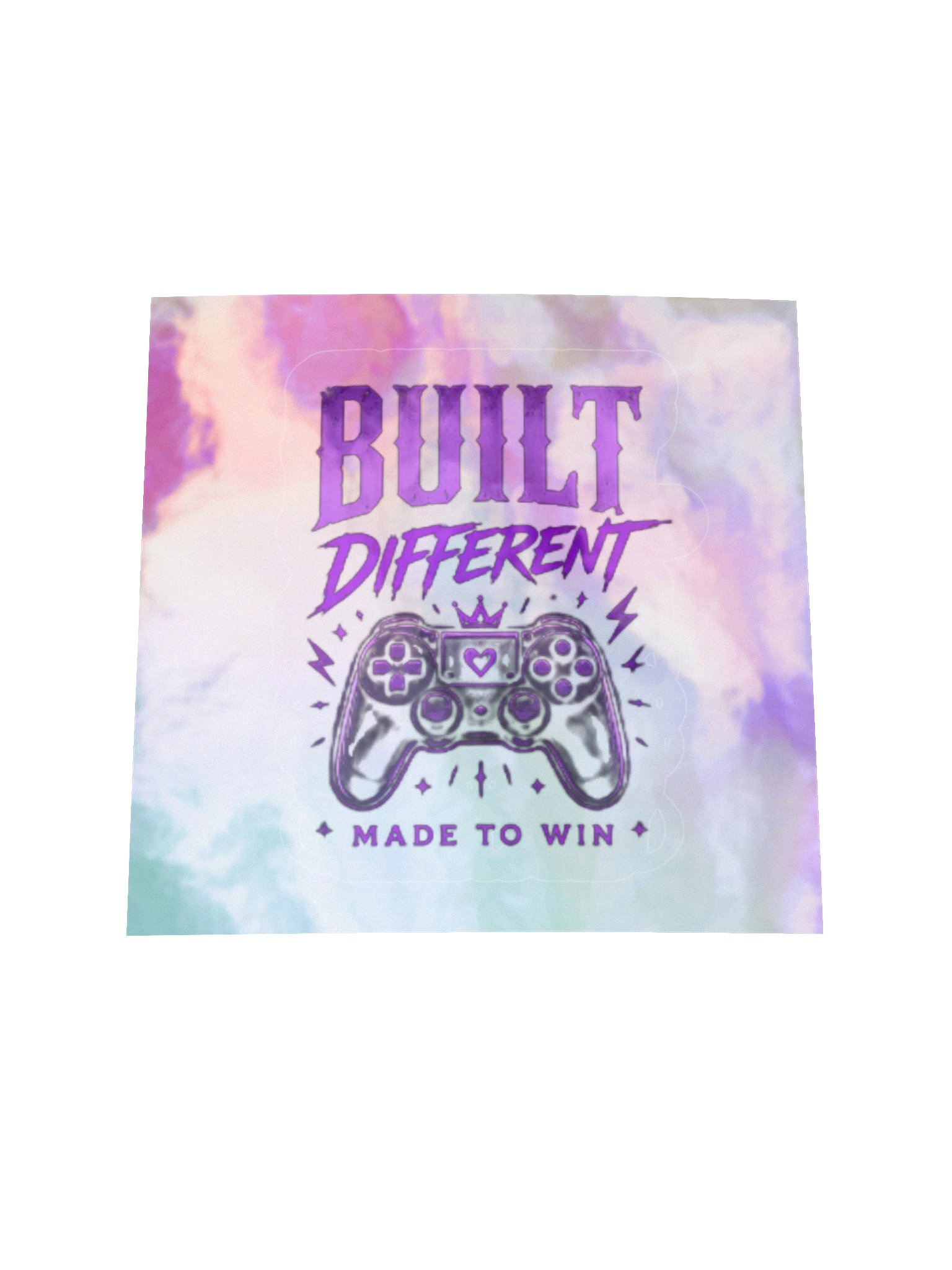 Built Different Gamer Holographic Sticker Set product image (2)