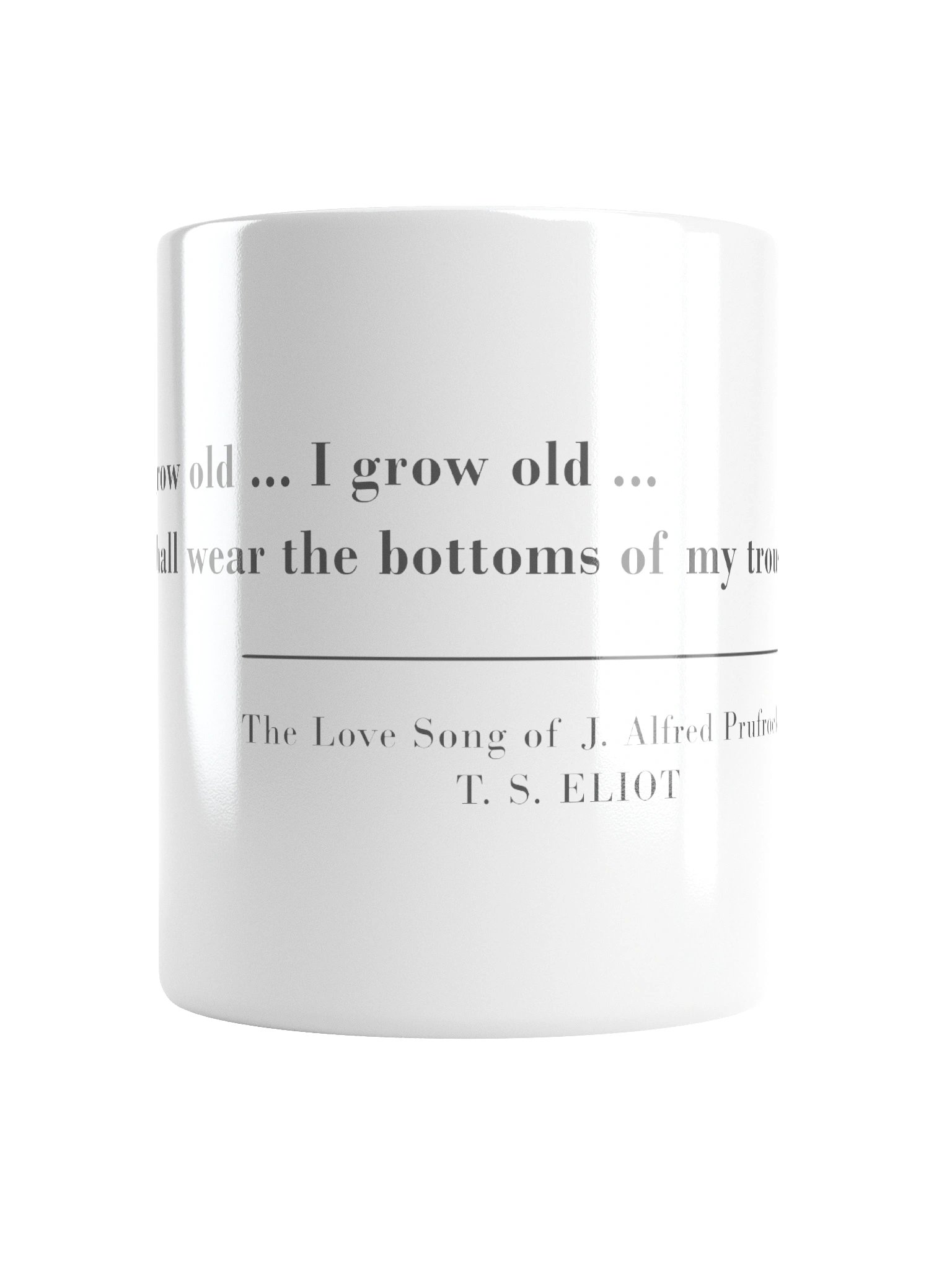 The Love Song of J. Alfred Prufrock 'I grow old ...' mug product image (2)