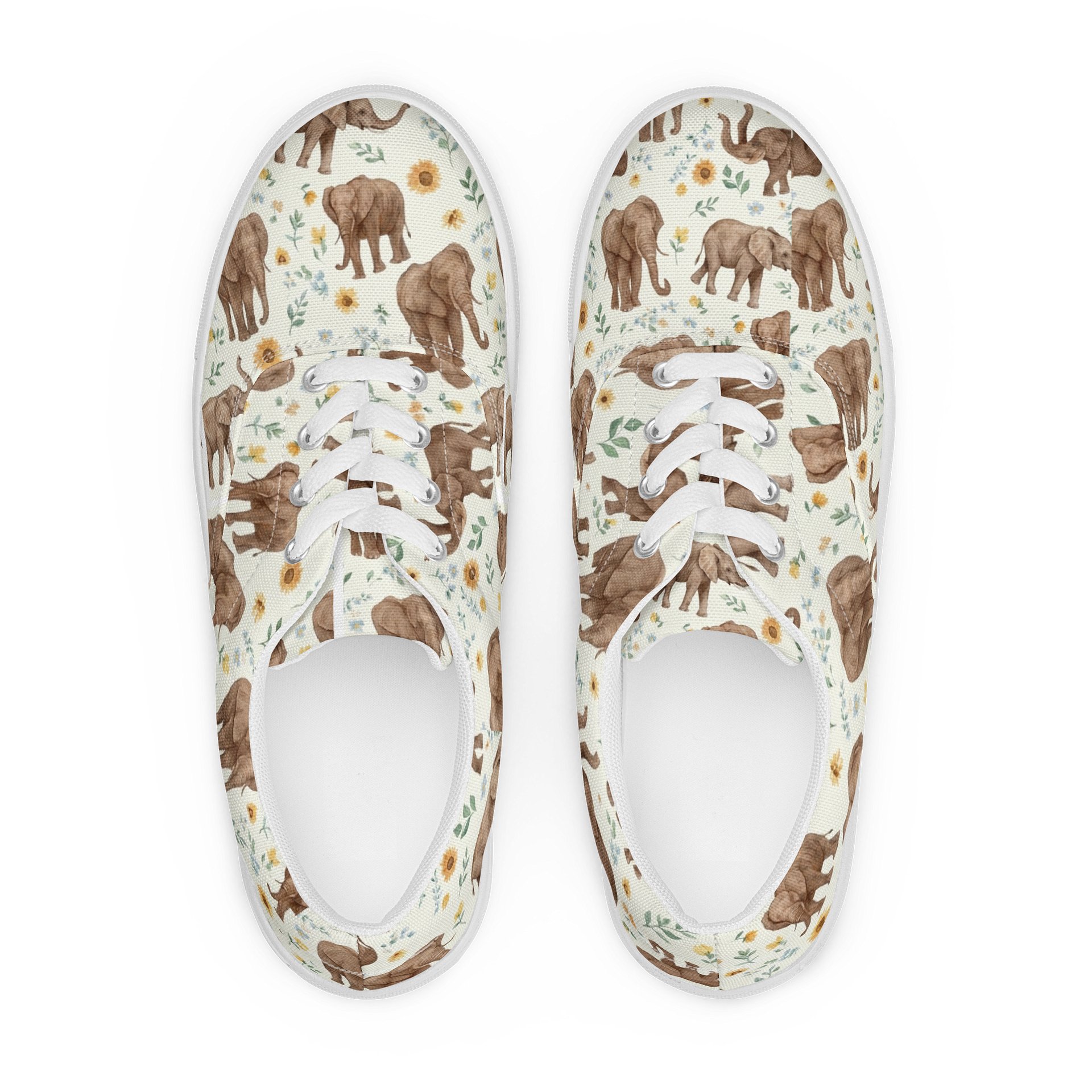 Elephant Blooms Lace-Up Shoes product image (1)