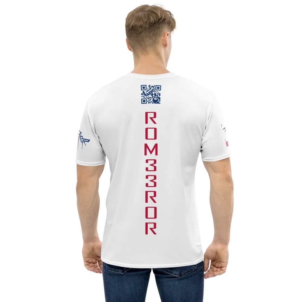 ROM33ROR American Flag Shirt White (AOP) product image (2)