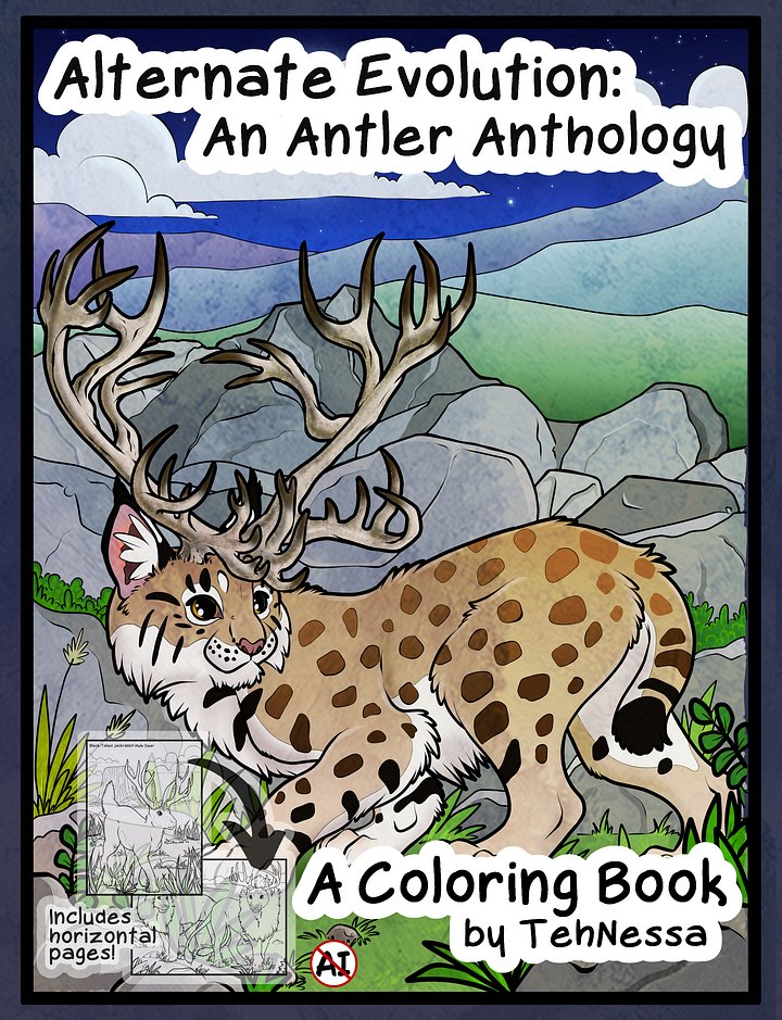 Alternate Evolution: An Antler Anthology Coloring Book product image (1)