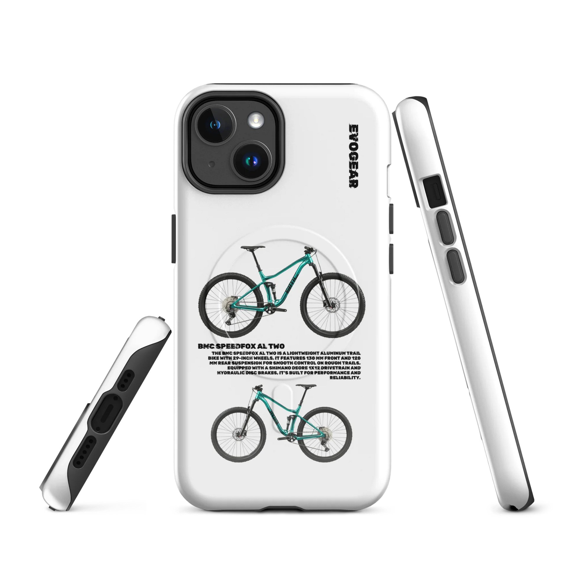 White BMC Speedfox AL Two iPhone MagSafe Case product image (1)