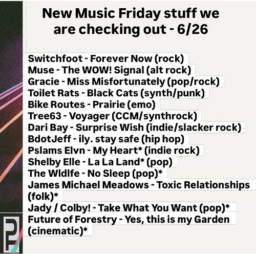 Happy new music Friday!